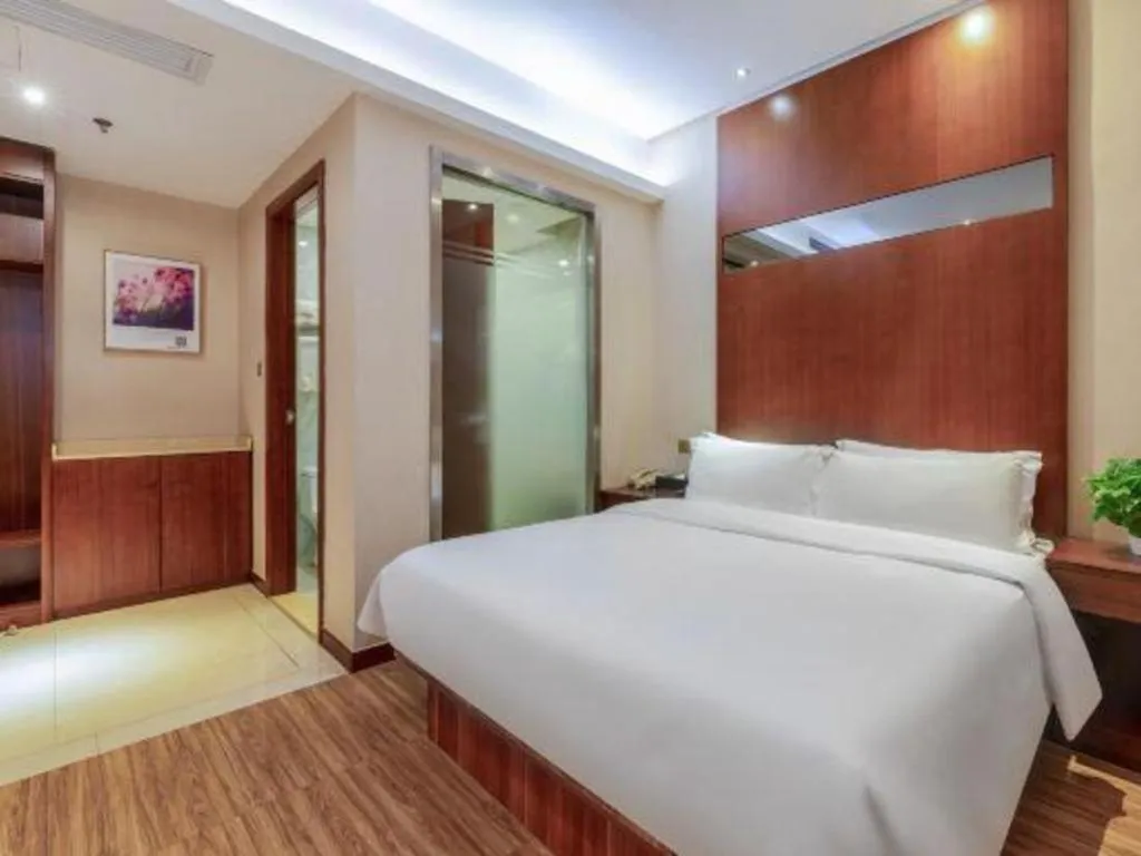 Bed in GreenTree Alliance Hotel Shenzhen Nanshan District Technology Park Songpingshan