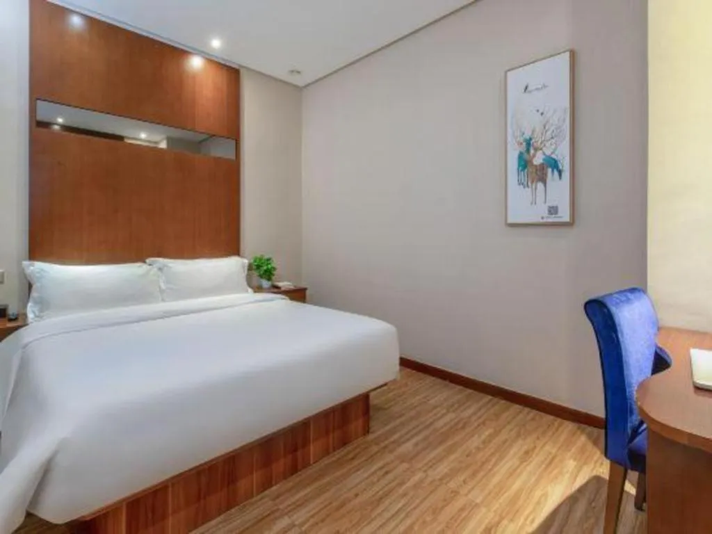 Bed in GreenTree Alliance Hotel Shenzhen Nanshan District Technology Park Songpingshan