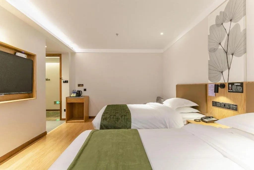 Bed in Green Tree Inn Tianjin Jinnan Linshijun University of Finance and Economics