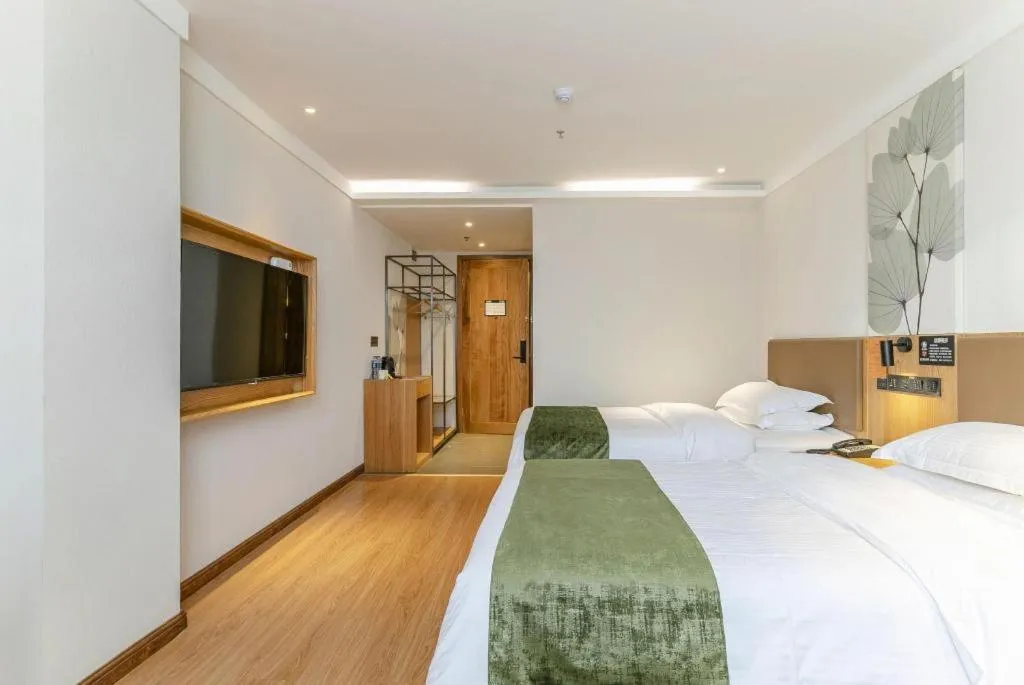 Bed in Green Tree Inn Tianjin Jinnan Linshijun University of Finance and Economics
