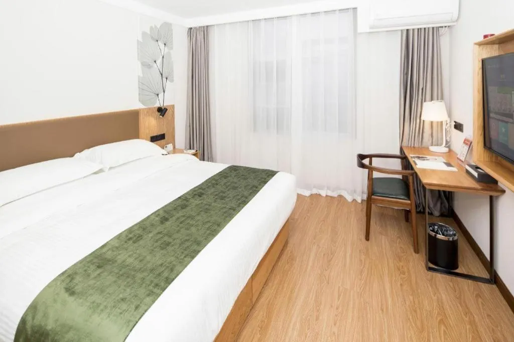 Bed in Green Tree Inn Tianjin Jinnan Linshijun University of Finance and Economics