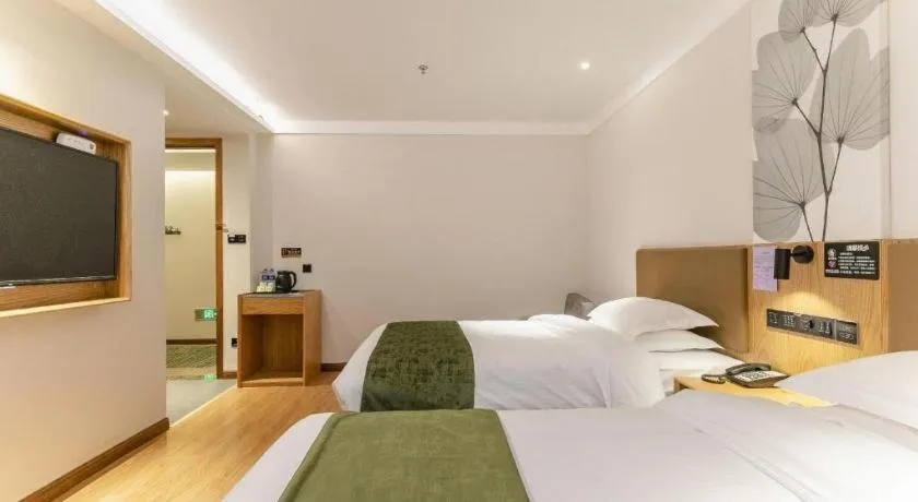 Bed in Green Tree Inn Tianjin Jinnan Linshijun University of Finance and Economics
