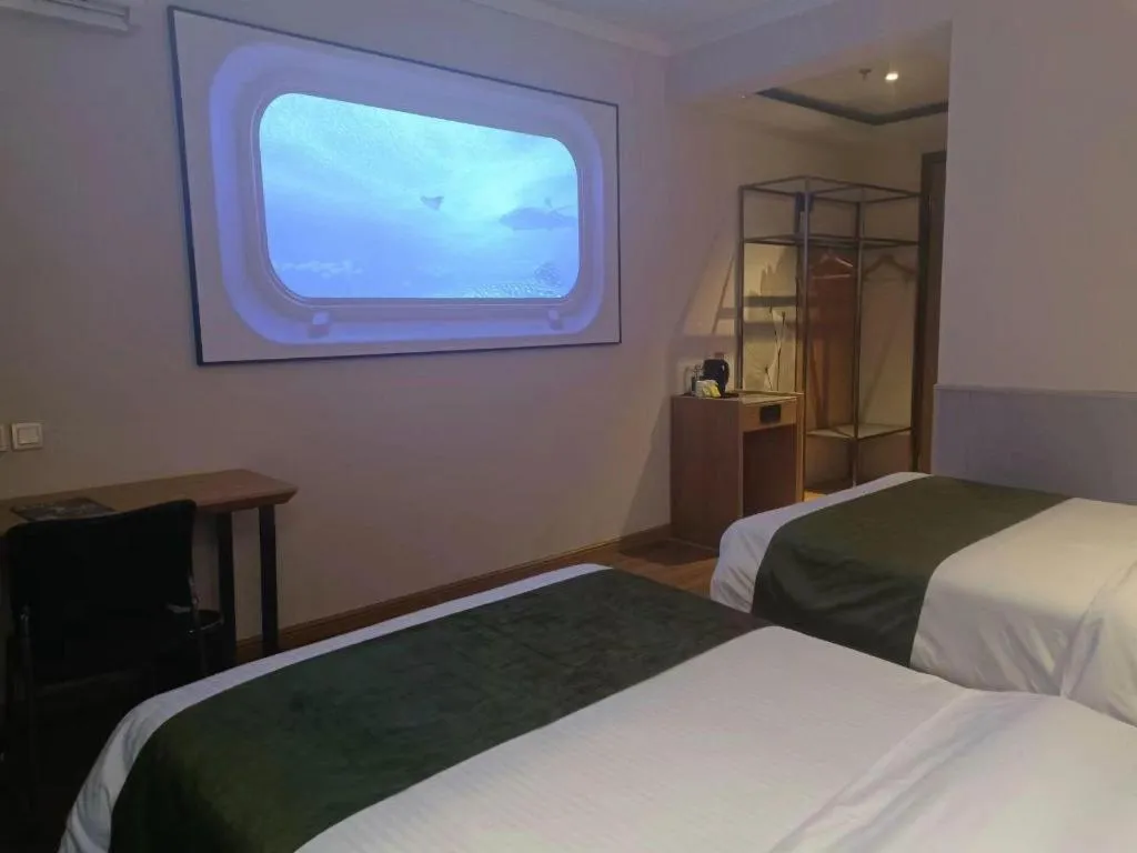 Bed in Green Tree Inn Tianjin Jinnan Linshijun University of Finance and Economics