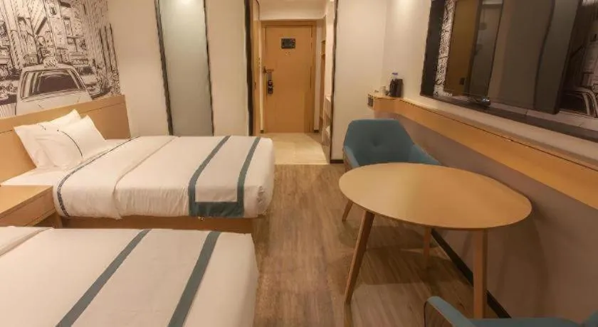 Bed in City Comfort Inn Wuhan Jianghan Road Xunlimen Metro Station