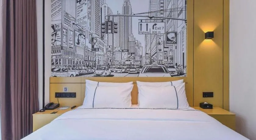 Bed in City Comfort Inn Chongqing Pengshui Yujing Jiangshan