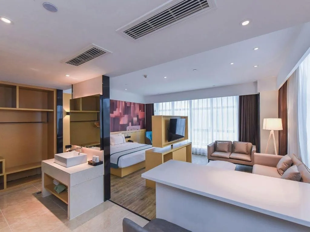 Bed in City Comfort Inn Chongqing Pengshui Yujing Jiangshan