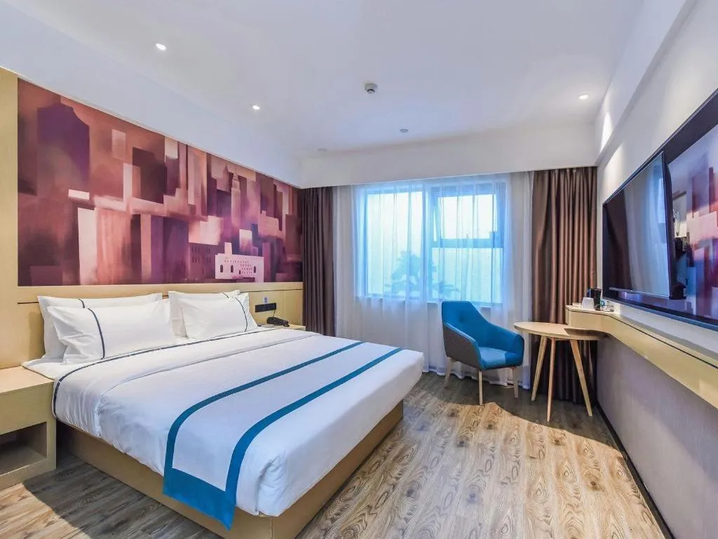 Bed in City Comfort Inn Chongqing Pengshui Yujing Jiangshan