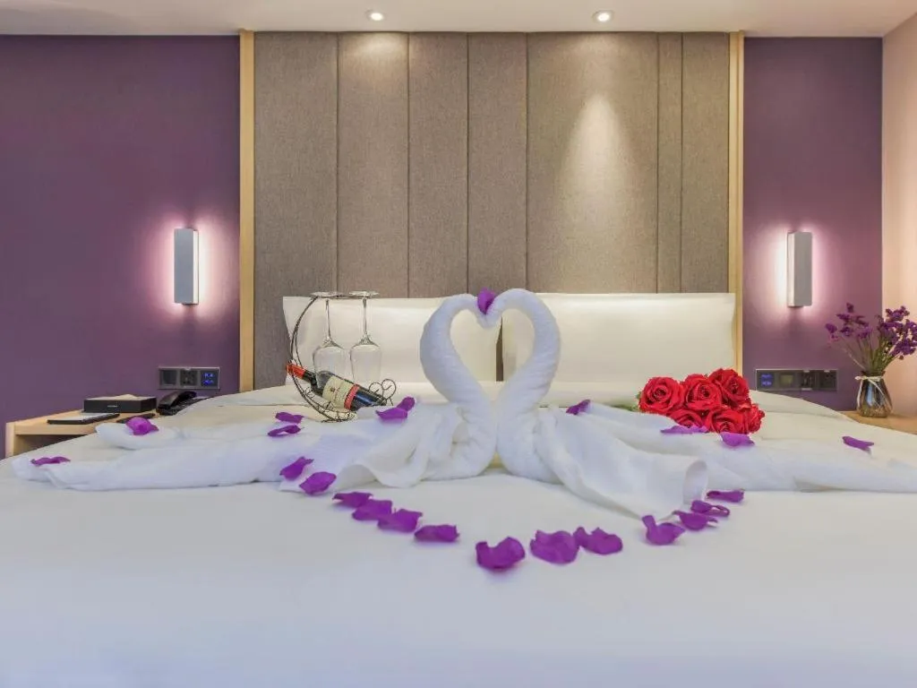 Bed in Lavande Hotel Chongqing Nanping Walking Street Wanda Plaza