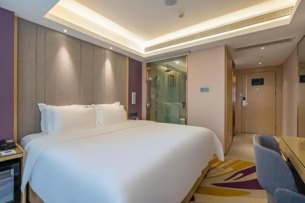 Bed in Lavande Hotel Chongqing Nanping Walking Street Wanda Plaza