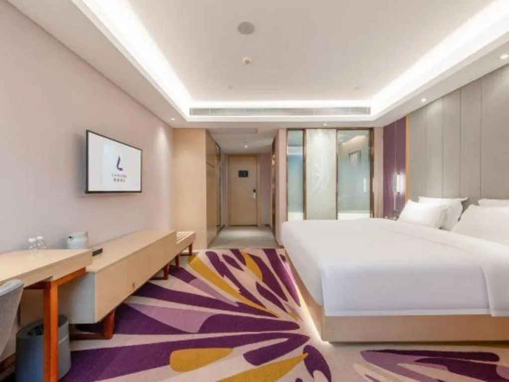 Bed in Lavande Hotel Guangzhou Jiahewanggang Metro Station Konggang Avenue Jinbo Plaza
