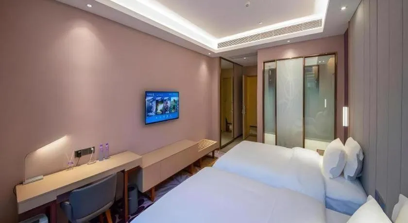 Bed in Lavande Hotel Guangzhou Jiahewanggang Metro Station Konggang Avenue Jinbo Plaza