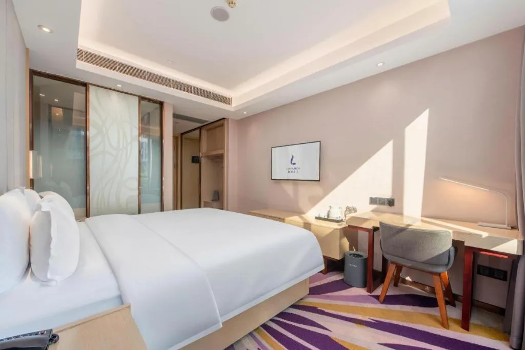 Bed in Lavande Hotel Guangzhou Jiahewanggang Metro Station Konggang Avenue Jinbo Plaza