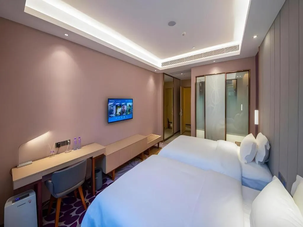 Bed in Lavande Hotel Guangzhou Jiahewanggang Metro Station Konggang Avenue Jinbo Plaza