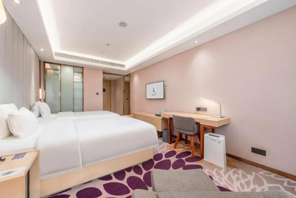 Bed in Lavande Hotel Guangzhou Jiahewanggang Metro Station Konggang Avenue Jinbo Plaza