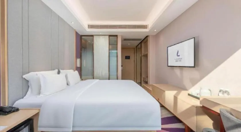 Bed in Lavande Hotel Guangzhou Jiahewanggang Metro Station Konggang Avenue Jinbo Plaza