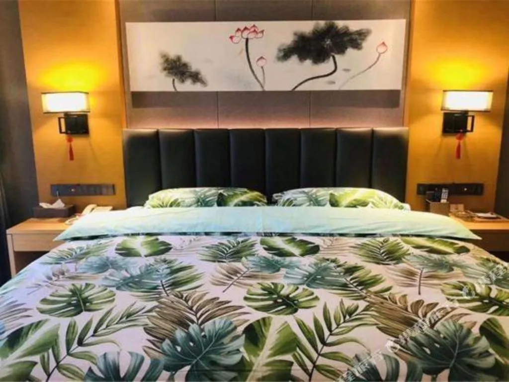 Bed in Borrman Hotel Jinan Yijia Exhibition Center Laotun Metro Station