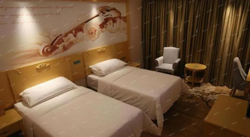 Bed in Vienna Hotel Hangzhou Jiubao Sijiqing Suanli Town