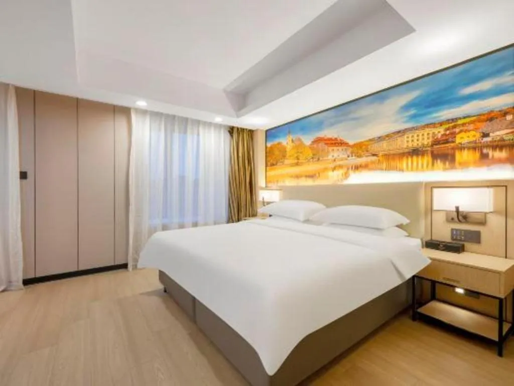 Bed in Vienna Hotel Shandong Jinan High-Tech Wanda Exhibition Center