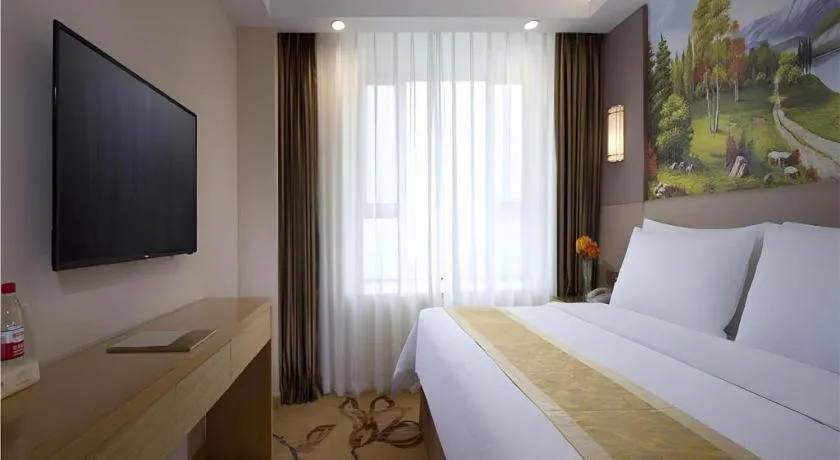 Bed in Vienna Hotel Shandong Jinan High-Tech Wanda Exhibition Center