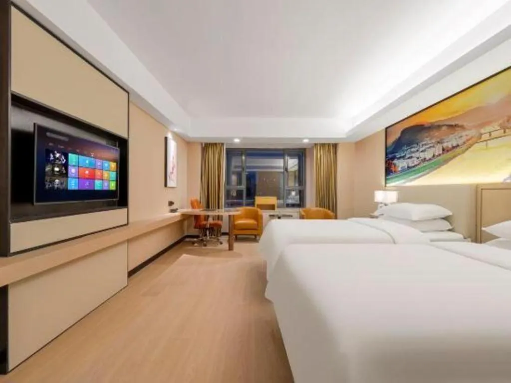 Bed in Vienna Hotel Shandong Jinan High-Tech Wanda Exhibition Center