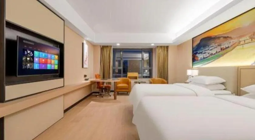 Bed in Vienna Hotel Shandong Jinan High-Tech Wanda Exhibition Center