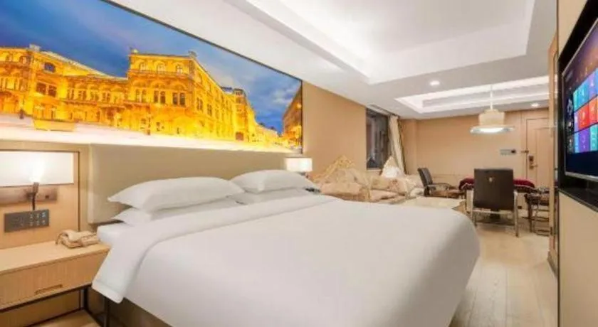 Bed in Vienna Hotel Shandong Jinan High-Tech Wanda Exhibition Center