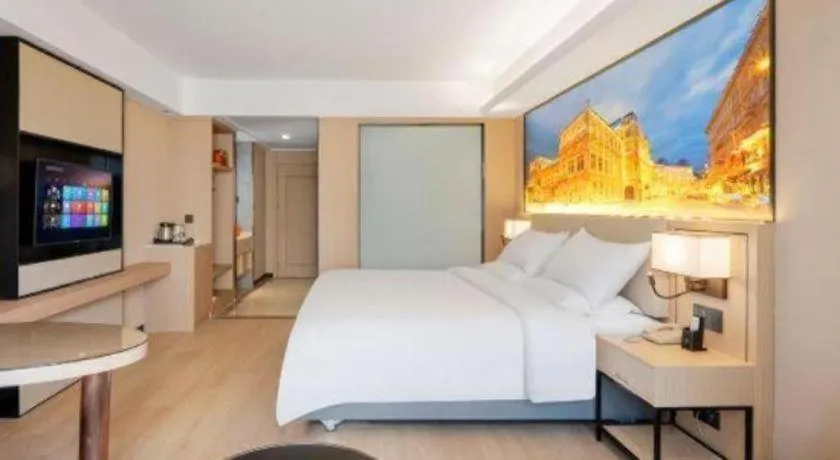 Bed in Vienna Hotel Shandong Jinan High-Tech Wanda Exhibition Center