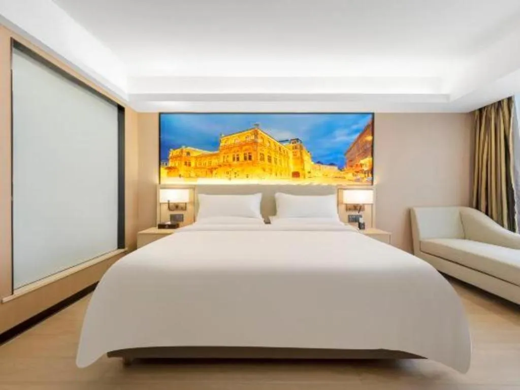 Bed in Vienna Hotel Shandong Jinan High-Tech Wanda Exhibition Center