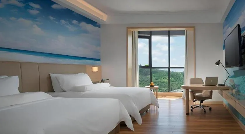 Bed in Best Sleep International Hotel Shenzhen Tanglang Metro Station