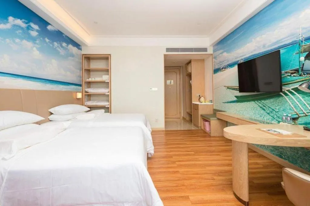 Bed in Best Sleep International Hotel Shenzhen Tanglang Metro Station