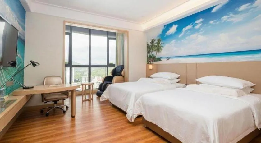 Bed in Best Sleep International Hotel Shenzhen Tanglang Metro Station