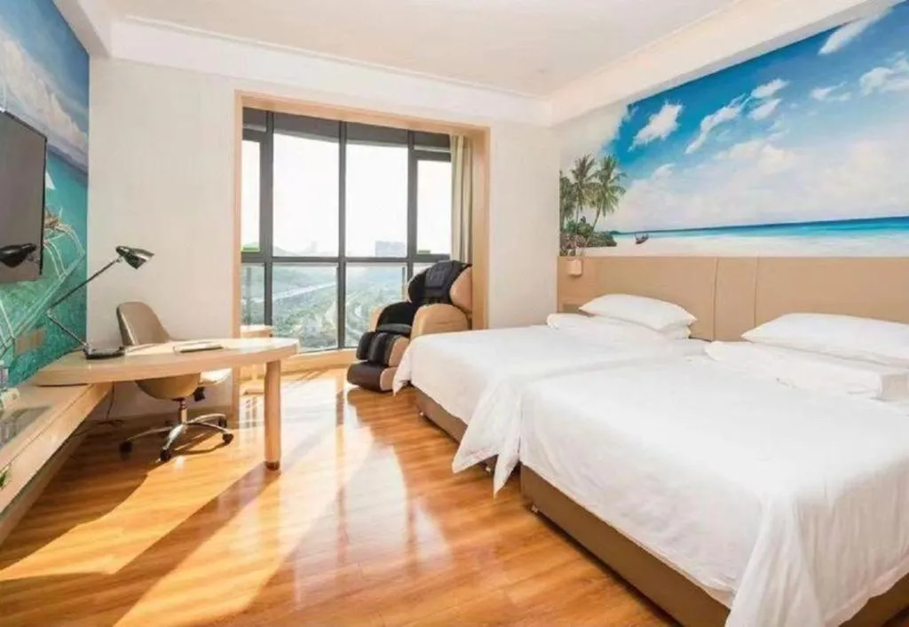 Bed in Best Sleep International Hotel Shenzhen Tanglang Metro Station