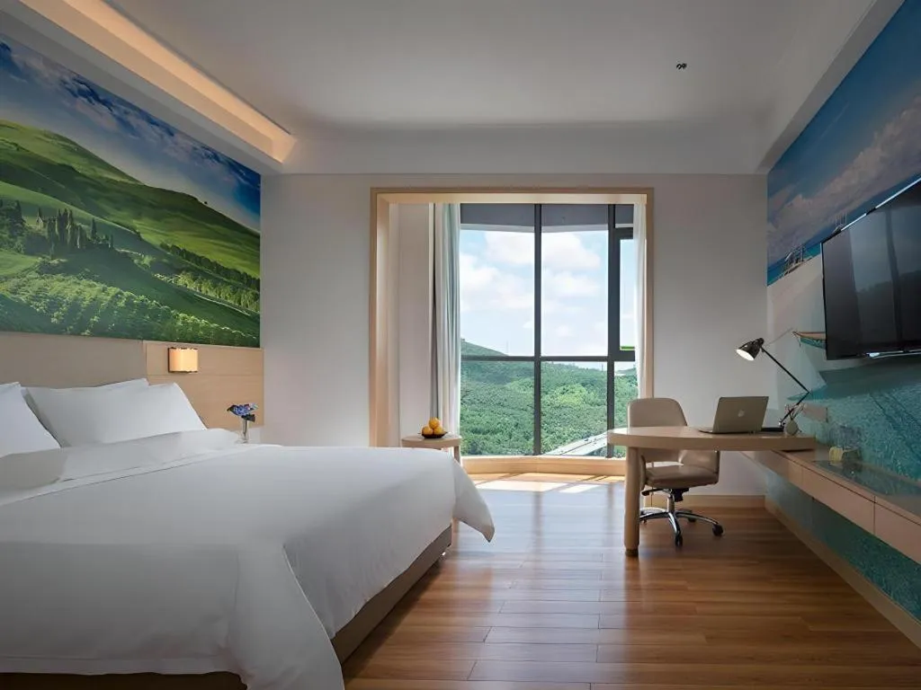 Bed in Best Sleep International Hotel Shenzhen Tanglang Metro Station