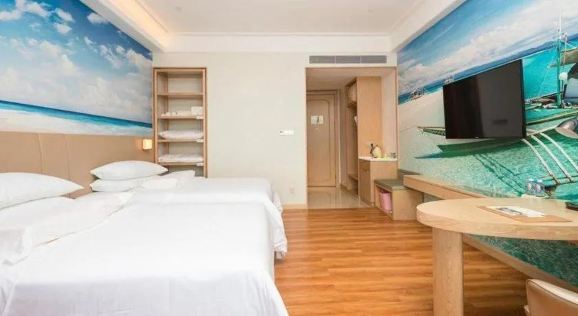 Bed in Best Sleep International Hotel Shenzhen Tanglang Metro Station