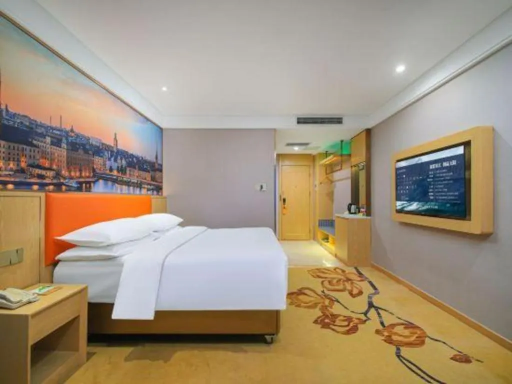 Bed in Vienna Hotel Suzhou Yangcheng Lake Fashion Stage