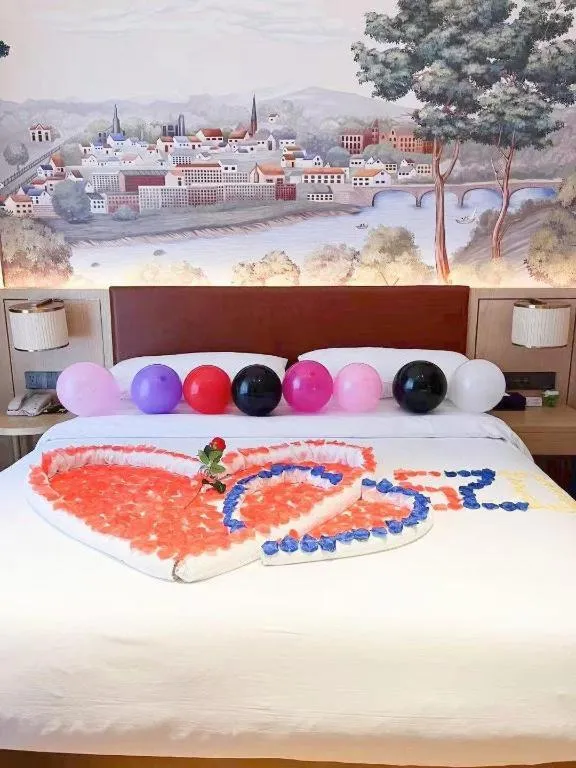 Bed in Vienna Hotel Chongqing Wushan Municipal Government
