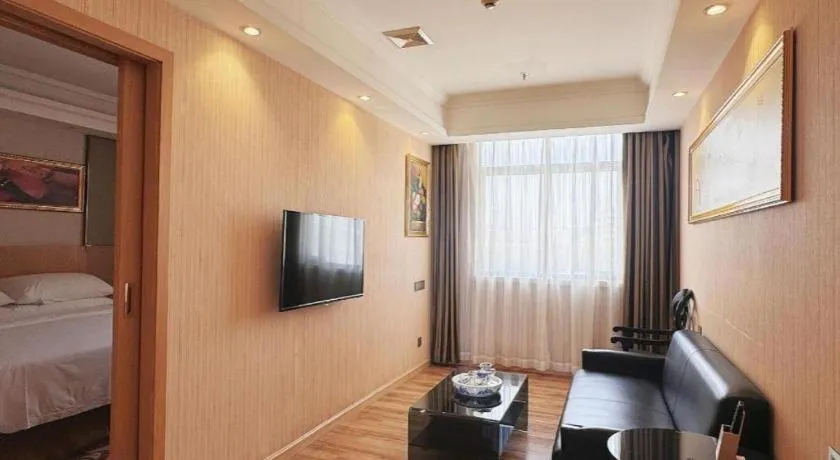 Bed in Vienna Hotel Guangzhou Baiyun Airport Huadu Avenue