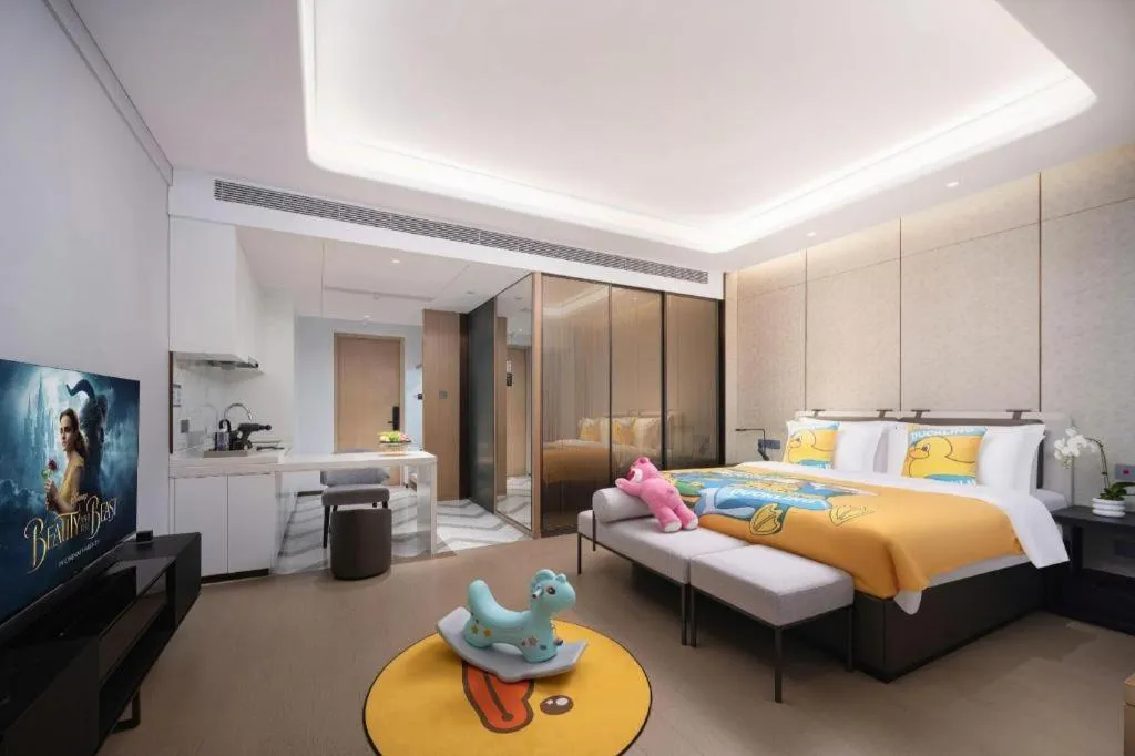 Bed in Shenzhen Cloud Park Manhattan Hotel