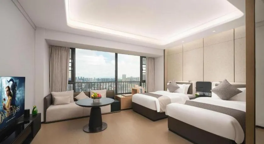 Bed in Shenzhen Cloud Park Manhattan Hotel