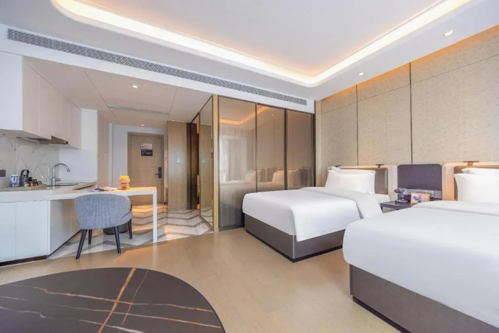 Bed in Shenzhen Cloud Park Manhattan Hotel