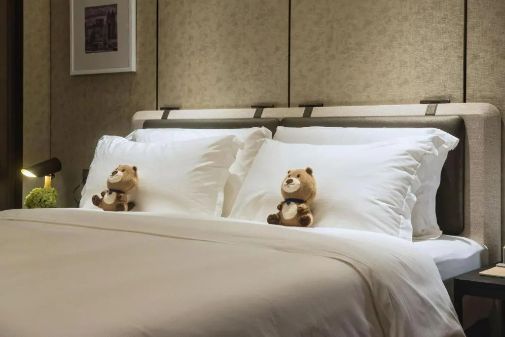 Bed in Shenzhen Cloud Park Manhattan Hotel