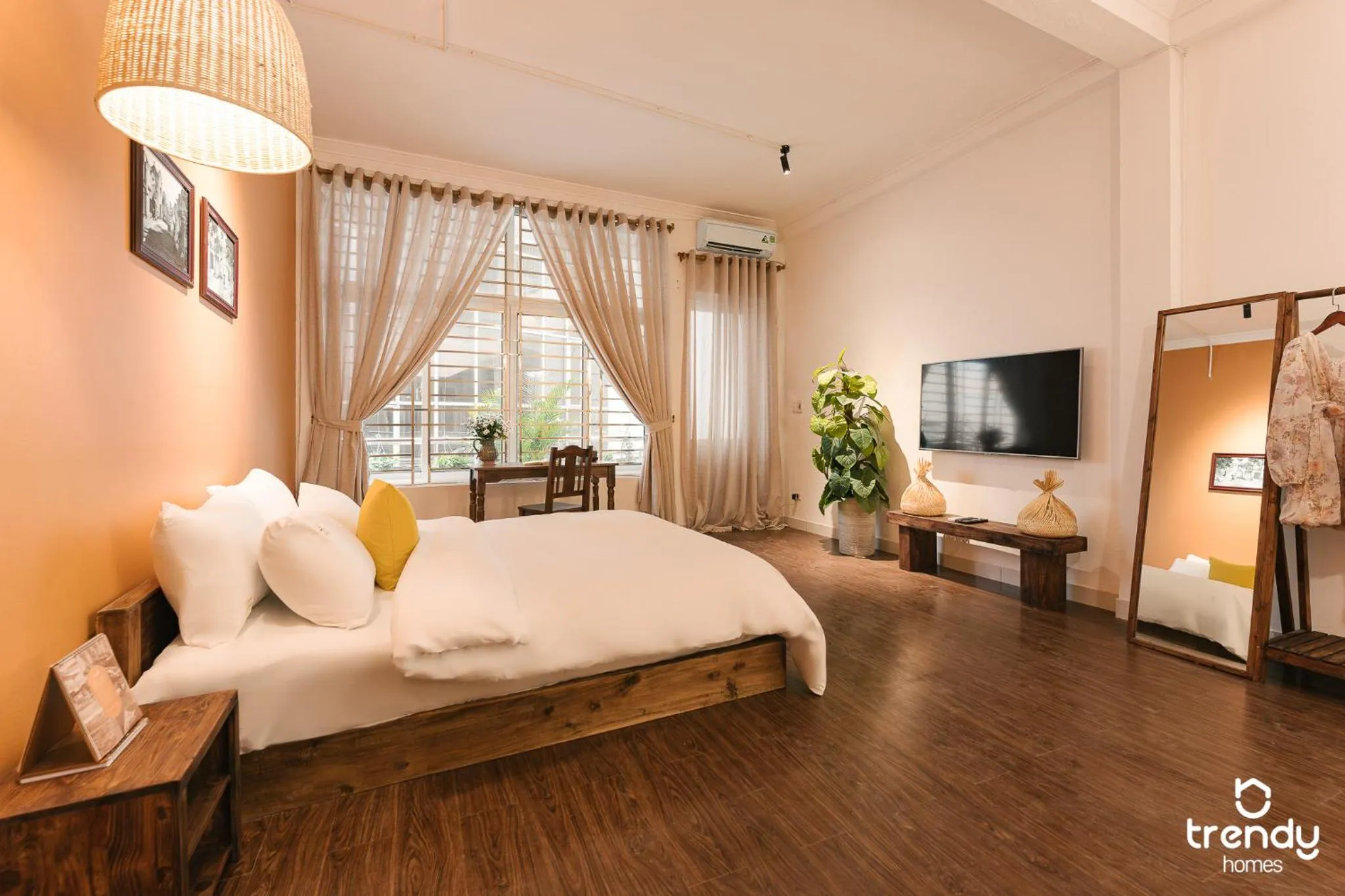 Bedroom, Bed in OH Trendy homes Hoan Kiem PNL1
