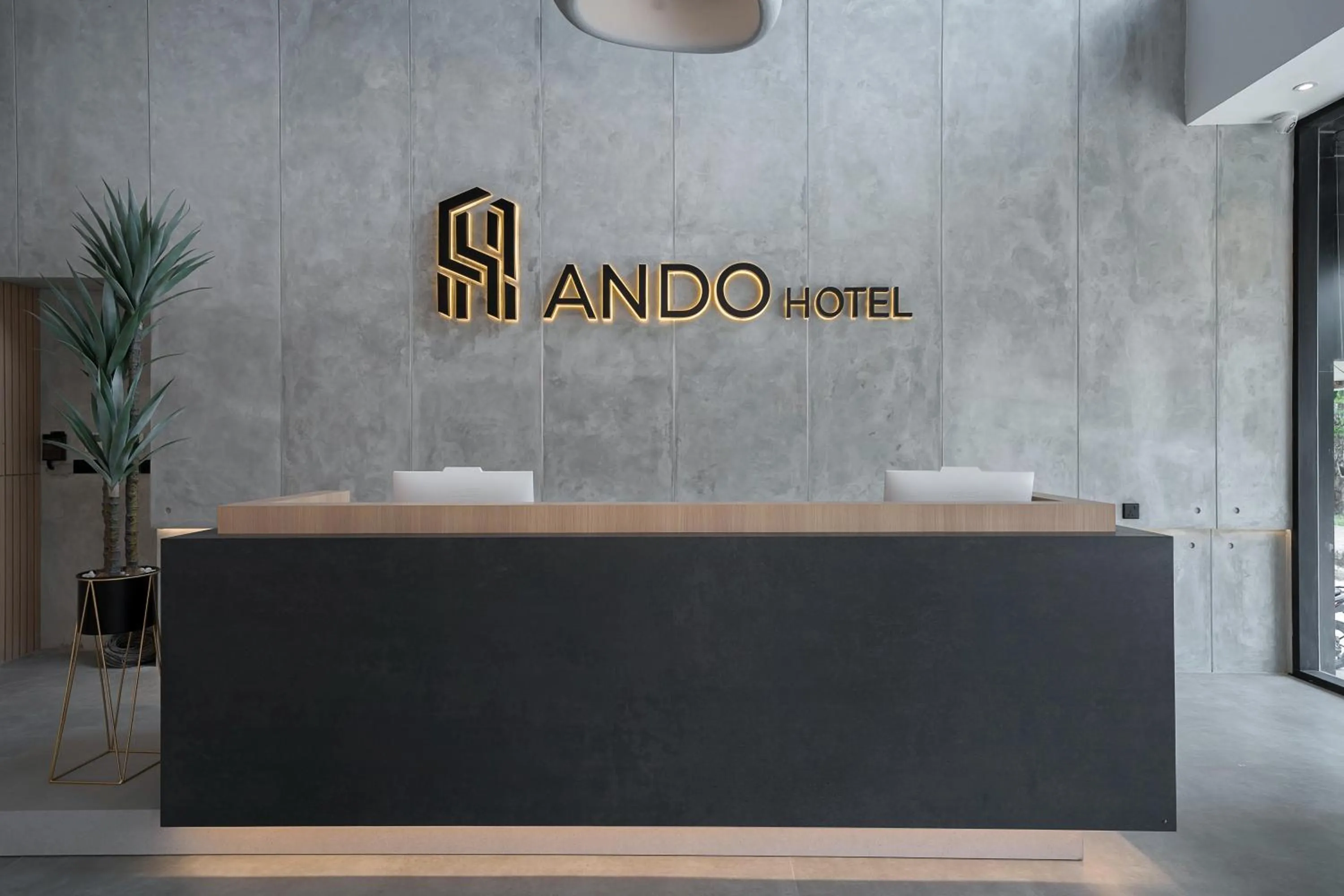 Lobby or reception in Ando Hotel Batam
