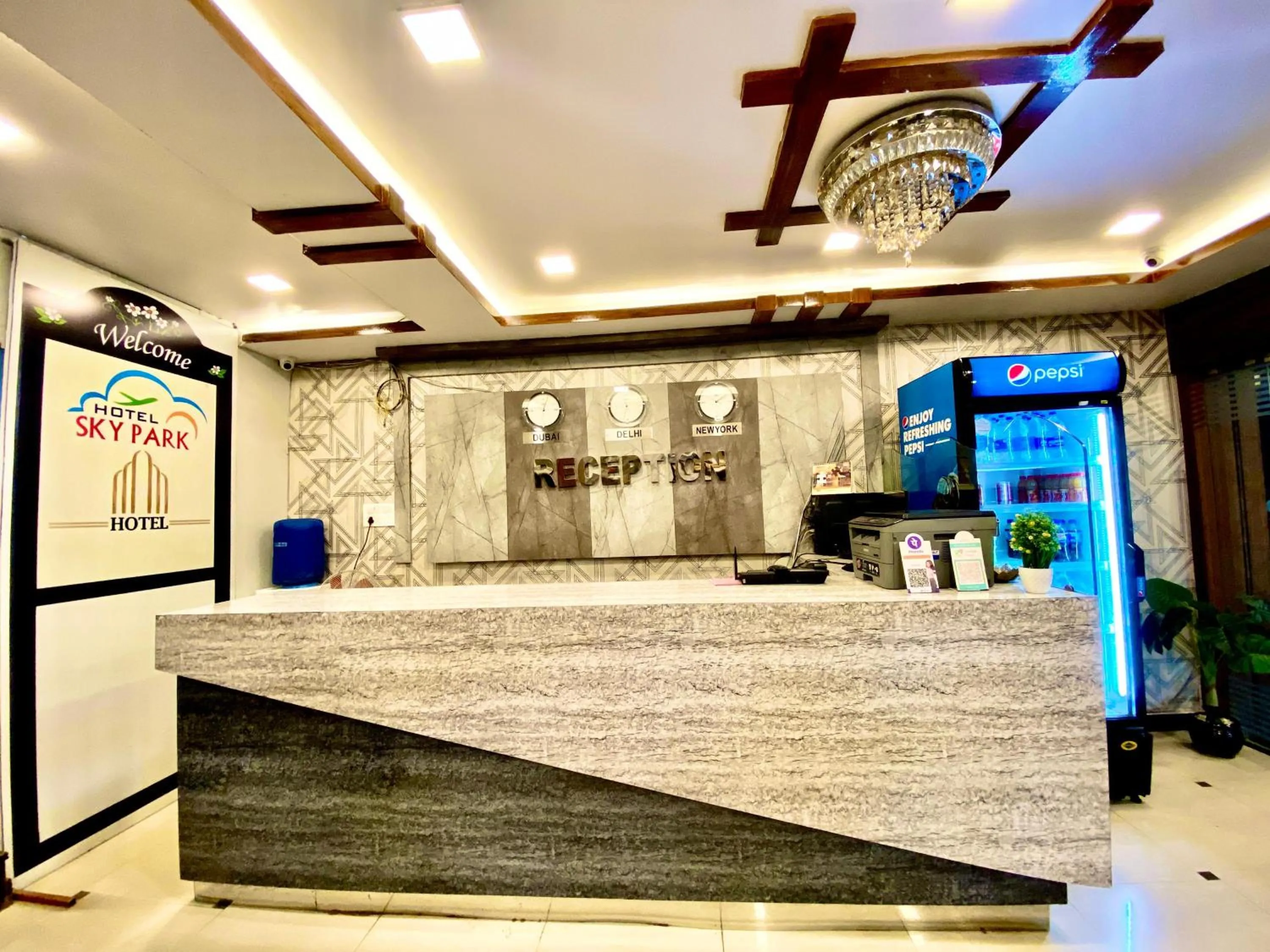 Property building in Hotel Sky Park