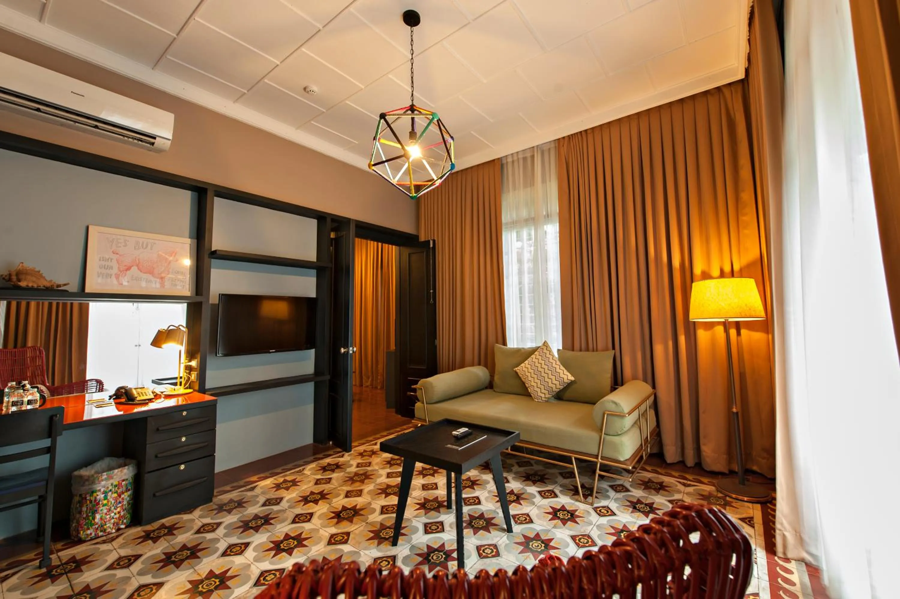 Living room, Bed in The Henry Hotel Manila