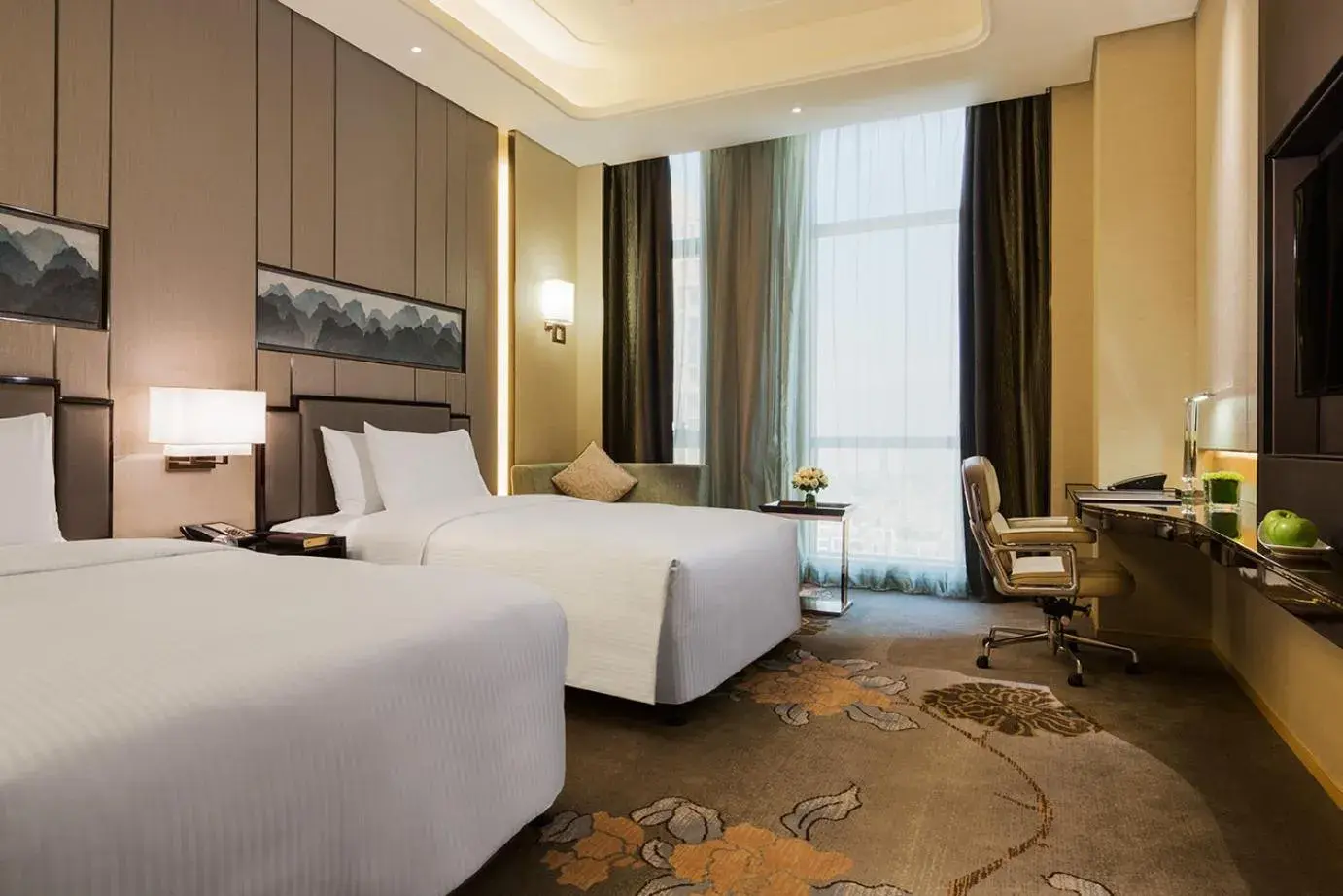 Grand Deluxe Twin Room in Wanda Realm Longyan Grand Deluxe Twin Room in Wanda Realm Longyan