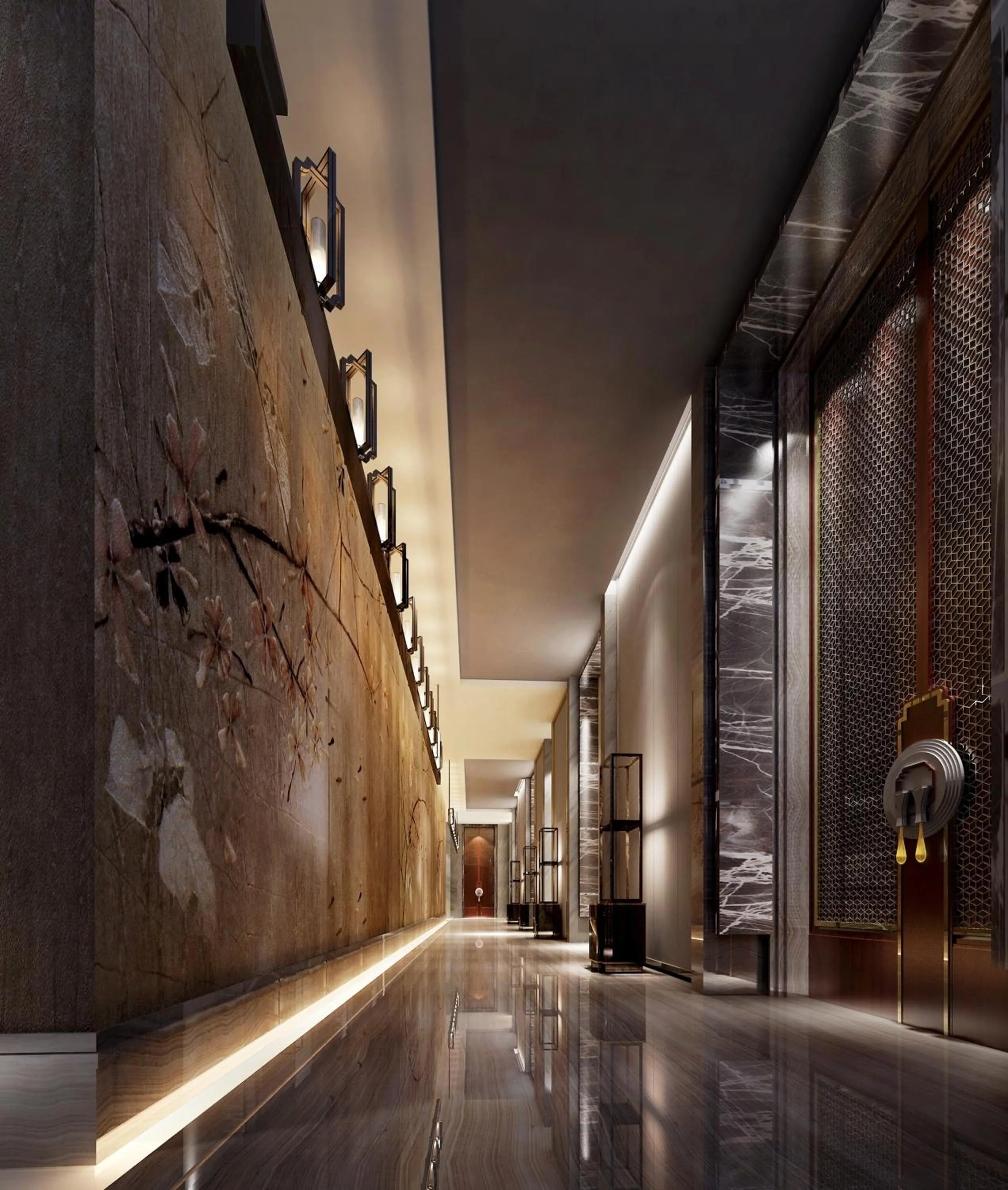 Decorative detail in Wanda Realm Longyan