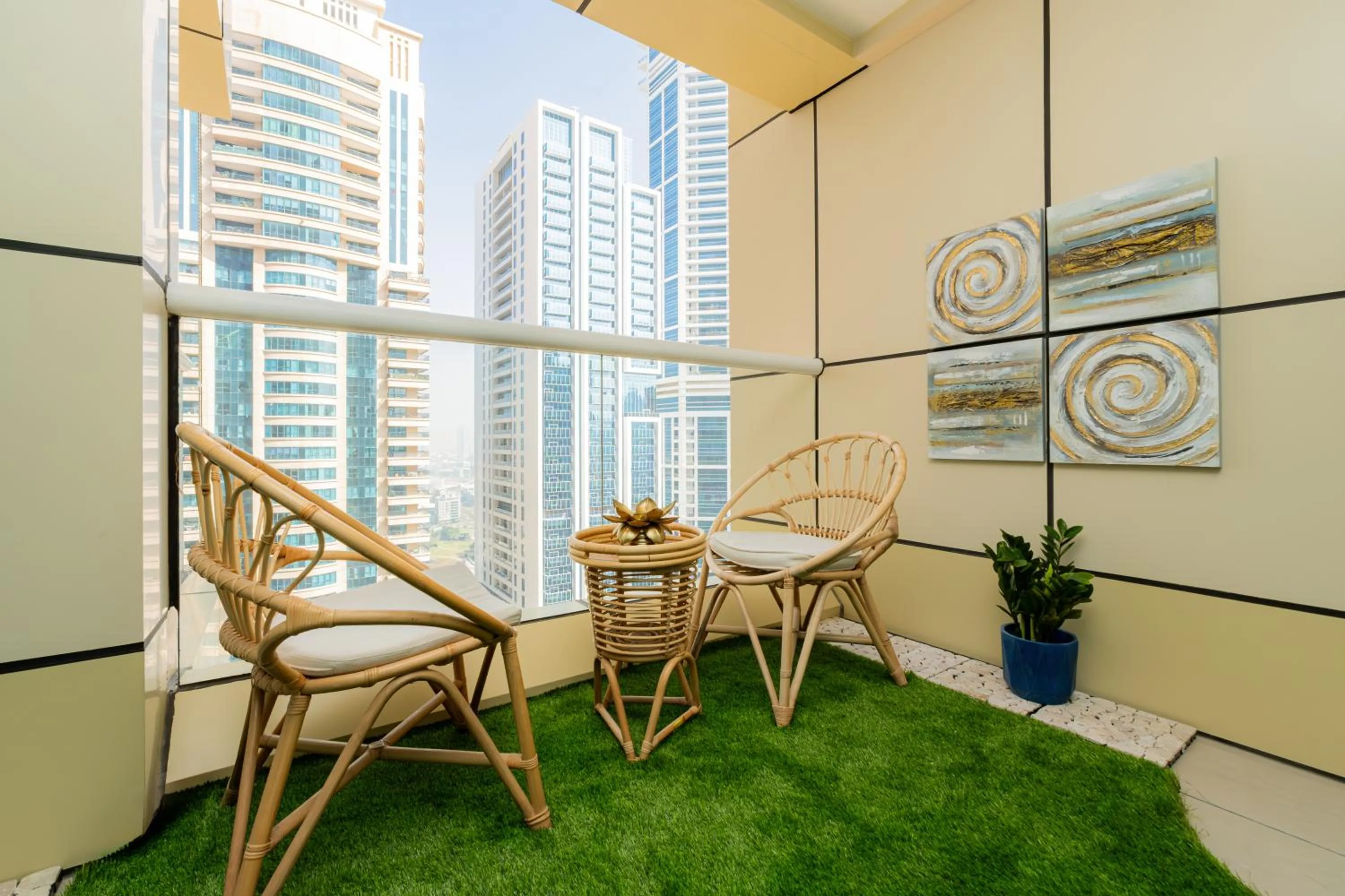 Balcony/Terrace in Dubai Marina - 1BHK Apartment