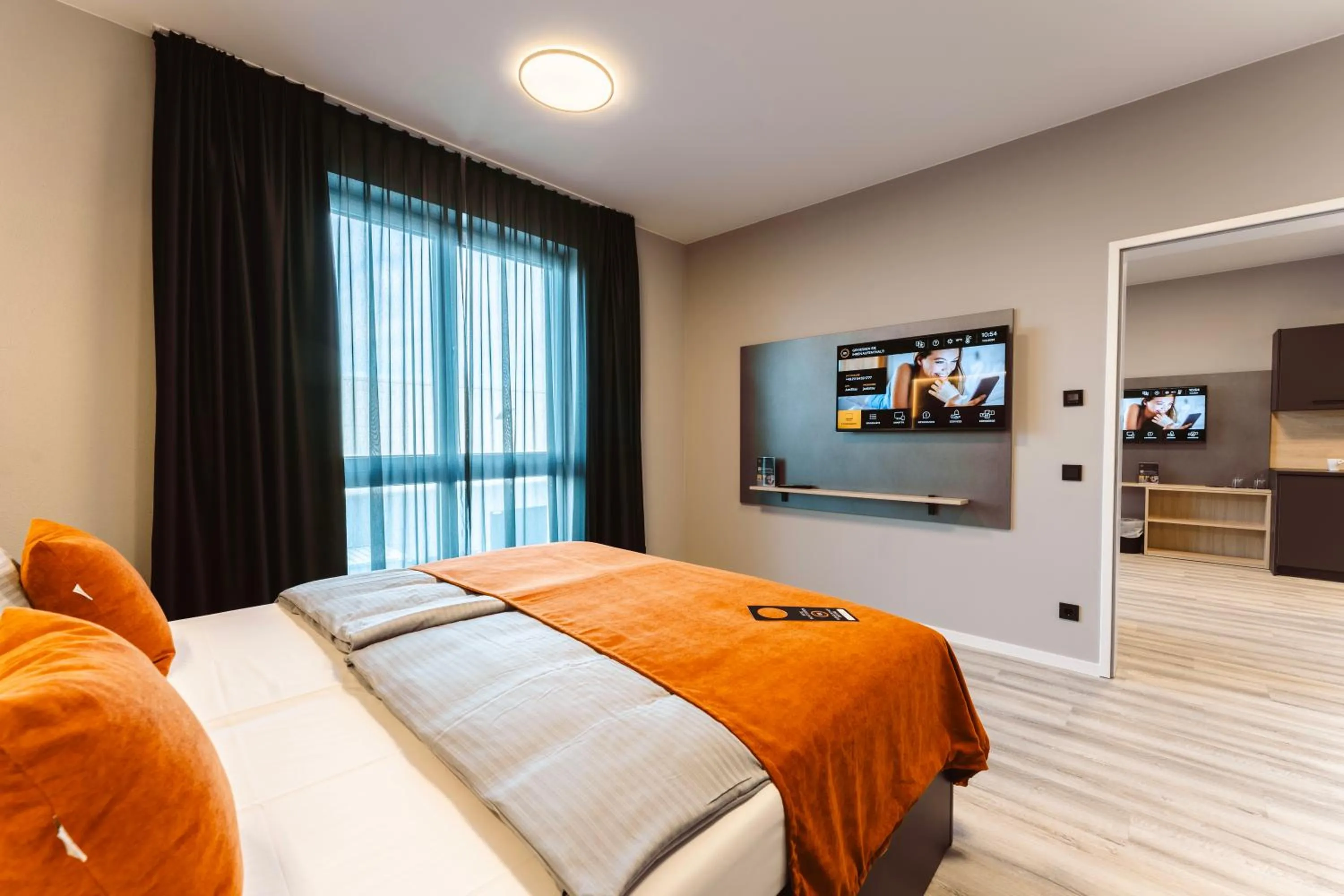 Bedroom, Bed in JustStay München Hotel & Apartments