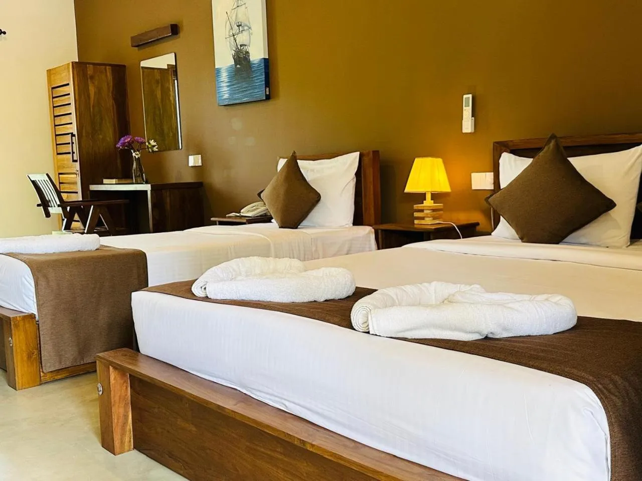 Bed in Hotel Heladiv